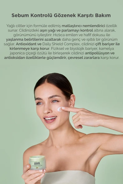 ISDIN Isdinceutics Hyaluronic Moisture - Oily Skin 50 gr Yağlı Ciltler Için Nemlendirici Krem - Resim 2