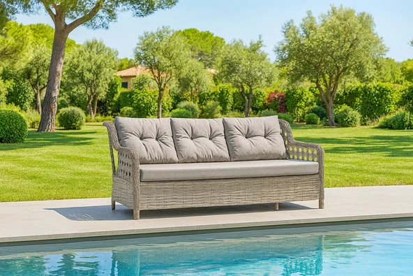 3+1+1 Ayaz Garden Rattan Bahçe ve Balkon Takımı GARANTİLİ - 3