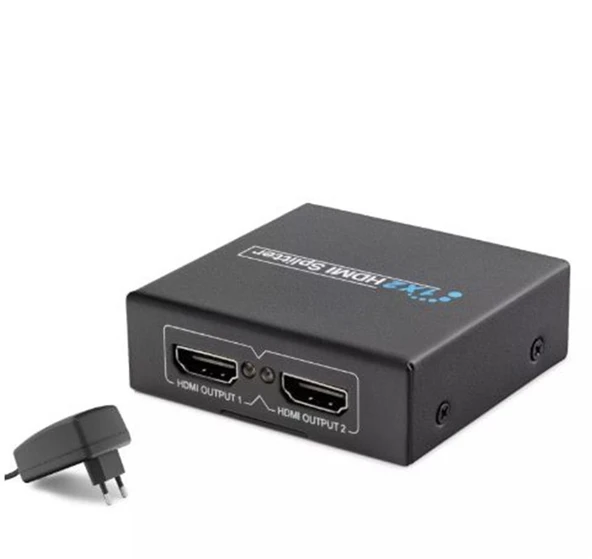 Hadron Hdx1284 2 Port Hdmi Splitter 1.4V 1080P 3D 1-In 2-Out Siyah