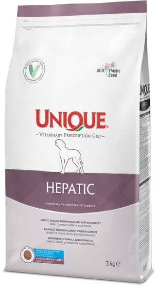 UNIQUE Hepatıc (sebzeli&hindili) 3kg köpek maması - 1