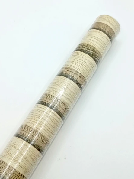 Yapışkanlı Asetat Açık Bej-Kahverengi Ahşap Desenli 45x200 cm - 1 Adet - 3