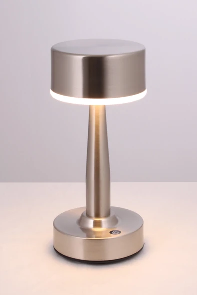 AVONNI ML-64005-N Nikel Kaplama Masa Lambası LED Metal Pleksi 11cm - 2