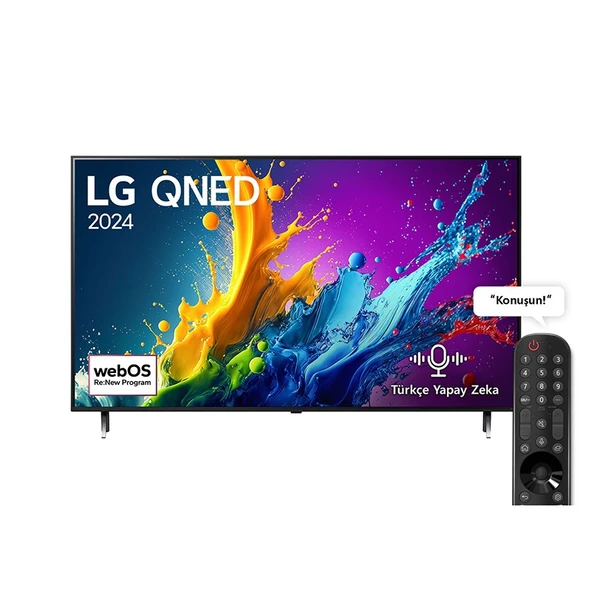 LG 65QNED80T6A 4K Ultra HD 65" 165 Ekran Uydu Alıcılı webOS Smart QNED TV