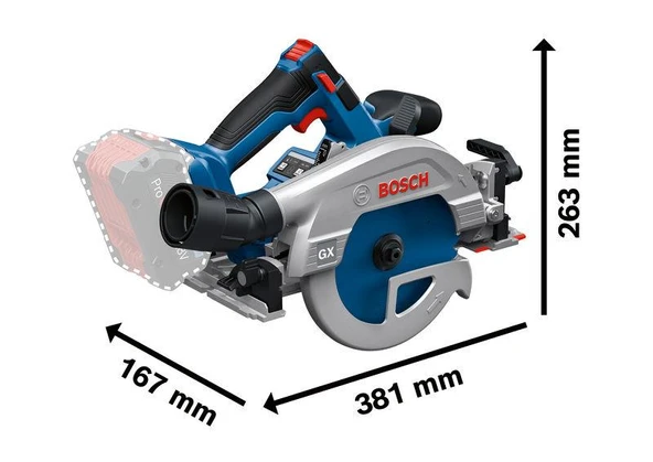 Bosch GKS 18V-57-2 GX Akülü Daire Testere Solo - 2