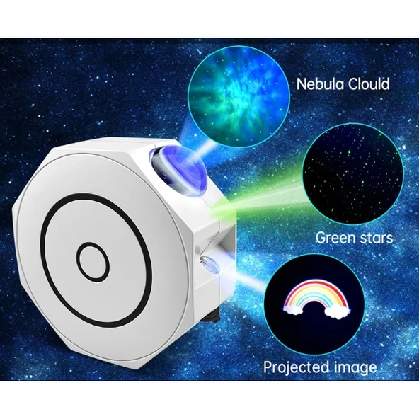 Periboia Bluetooth Özellikli Anason Projektör Gece Lambası - 4