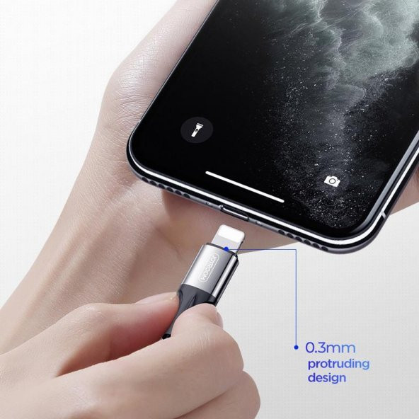 Joyroom S-0230N1 0.2m 3A USB -Lightning Data Sync Şarj Kablosu Kırmızı - 6