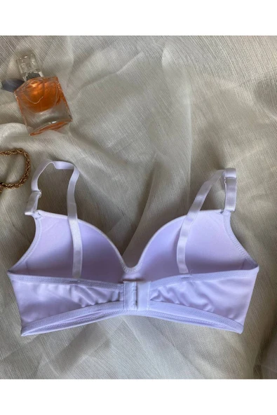 İNSPİRA Telsiz İçi Boş Kaplı Lotus Toparlayıcı Sütyen 3'lü Paket Ten Rengi Siyah Beyaz - 5