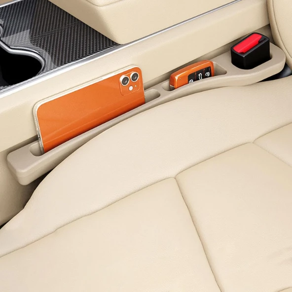 Periboia Araba Koltuk Arası Düzenleyici Krem Renk