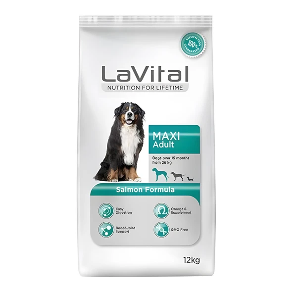 LaVital Somon Balıklı Büyük Irk Yetiskin Köpek Mamasi 12+3 Kg ürün görseli