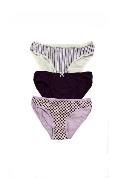 İNSPİRA PAMUKLU ELASTAN KADIN KÜLOT 3LÜ PAKET