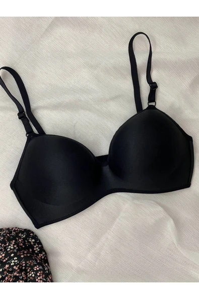 İNSPİRA Telsiz İçi Boş Kaplı Lotus Toparlayıcı Sütyen 3'lü Paket Ten Rengi Siyah Beyaz - 6