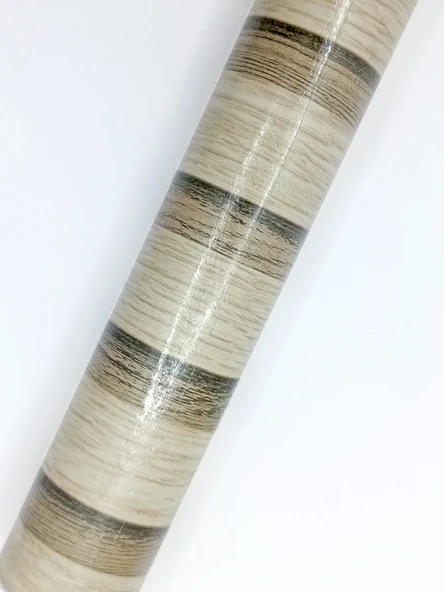 Yapışkanlı Asetat Açık Bej-Kahverengi Ahşap Desenli 45x200 cm - 1 Adet - 2