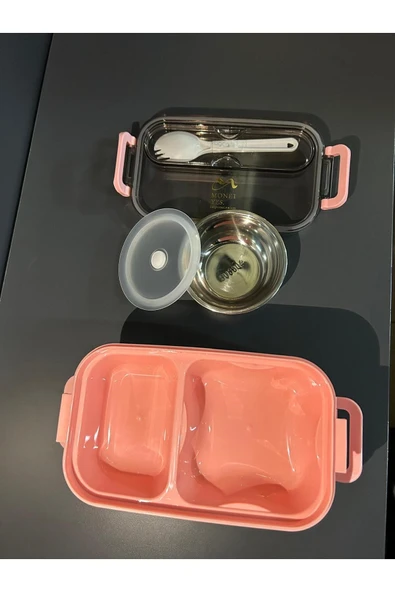 Vagon Vgn-465 Çift Kat Paslanmaz Yemek Kabı Saklama Kabı Gıda Kabı 1500 Ml - Resim 4