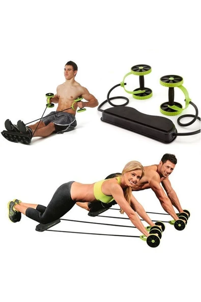 Çok Fonksiyonlu Karın ve Vücut Egzersiz Aleti Tekerlekli Spor Aparatı, Ev ve Salon Kullanımı - 1