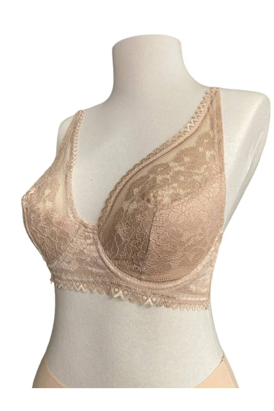 İNSPİRA Ten Rengi Pedli Dantel Detaylı Toparlayıcı Sütyen - 2
