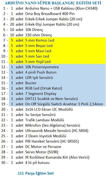 Arduino Nano Süper Başlangıç Seti - Resim 2