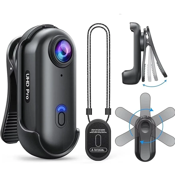 Çeşithane Taşınabilir H88 1080P Spor Kamera | Mini WiFi Kamera, Ekranlı Seyahat Vlog Kamerası, Mini Yaşam Kaydedici - 6
