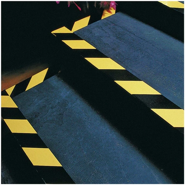 Zemin Yer İşaretleme Güvenlik Bandı Sarı Siyah 50 mm x 30 mt - 2