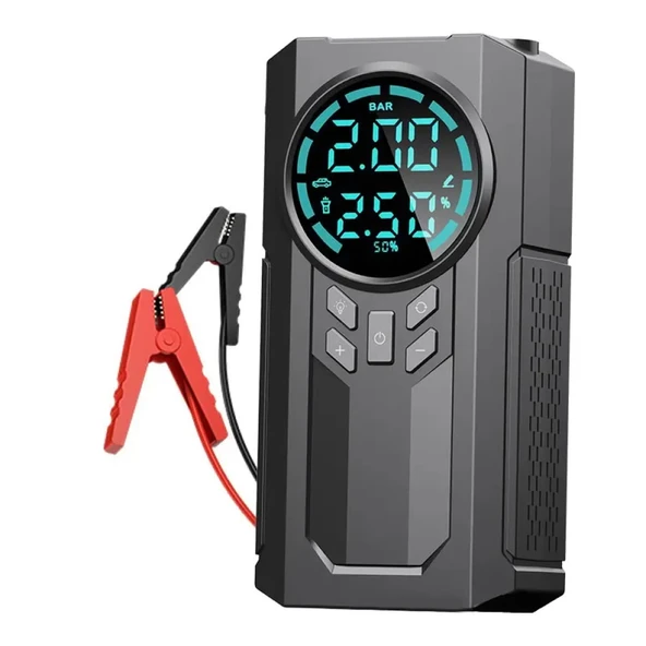 4 İn 1 Çok İşlevli 150 Psı 7.4 V 8000 Mah Powerbank Özellikli Hava Oto Kompresörü ürün görseli