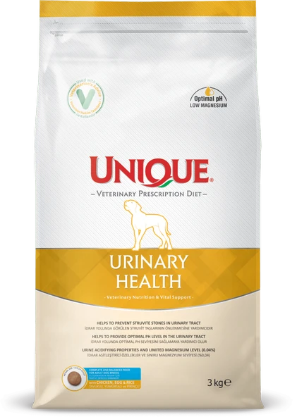 UNIQUE Urınary Health(tavuklu&yumurtalı&pirinçli) 3kg diyet köpek maması