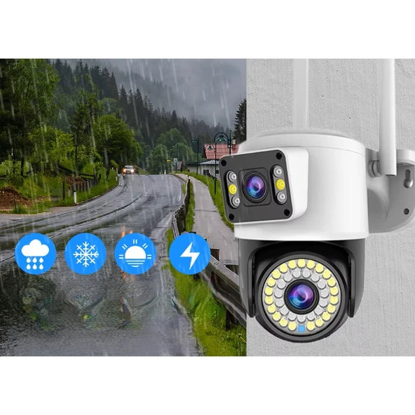 Periboia Çift Lensli Dış Mekan Wi-Fi Kamera - 3