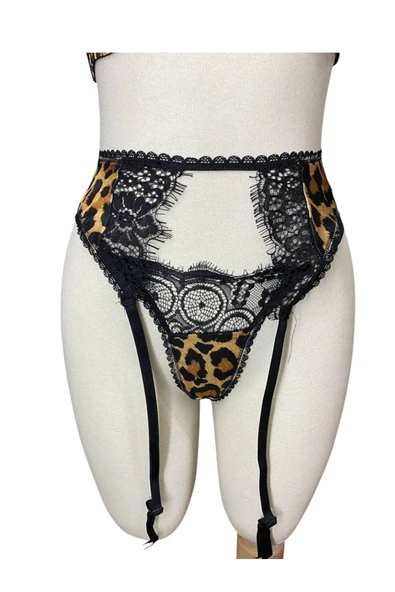 İNSPİRA Sütyen külot jartiyer takımı 3’lü set - 4