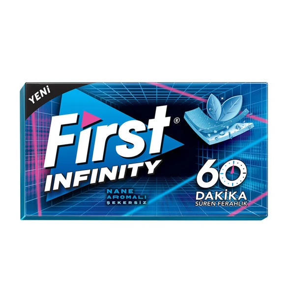 First 60 Dk Infinity Nane Aromalı Şekersiz Tatlandırıcılı Sakız - 3'lü Paket - 2