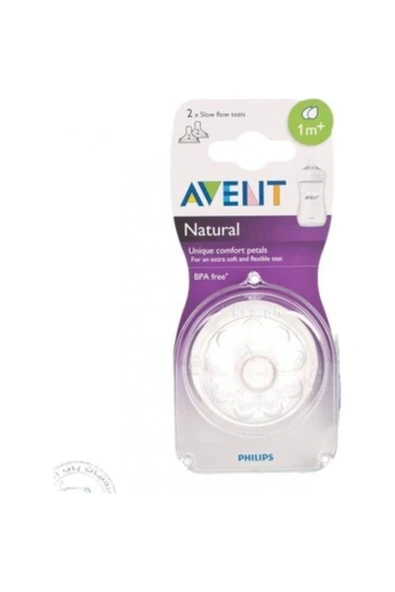 AVENT Natural 1m Iki Delikli Biberon Emzigi - 1