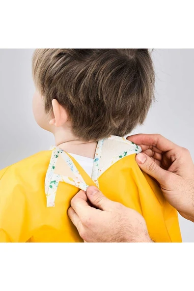 IKEA Mala Boyama Aktivite Önlüğü Uzun Kollu Sarı 60 Cm - Resim 3