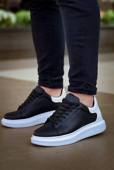 KB-X500  Kuback  Bağcıklı Siyah Beyaz  Günlük Erkek Ayakkabı ürün görseli