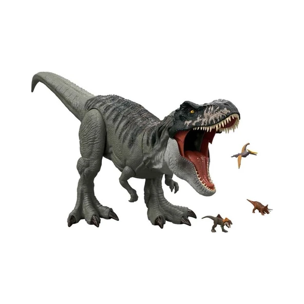 Jurassic World Rebirth Super Colossal Tyrannosaurus Rex JGB52 - Resim 5
