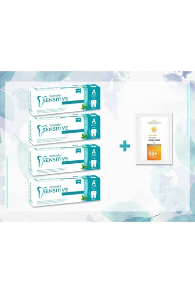 Epinafol Sensitive 4'lü Antitartar Cozmoderm Güneş Kremi Hediyeli - 2