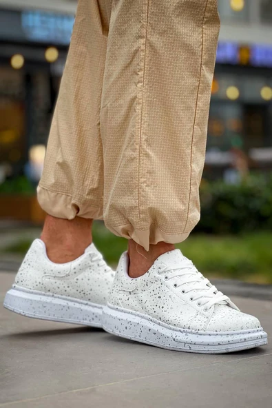 KB-X500  Kuback  Beyaz Silwer  Bağcıklı  Günlük Erkek  Ayakkabı - Resim 2