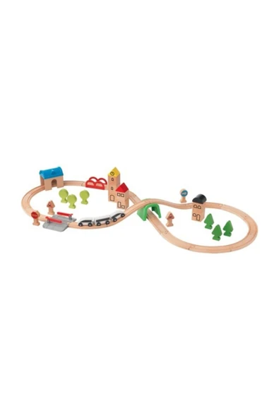 IKEA Lillabo Ahşap Oyuncak Tren Seti - 45 Parça - 3