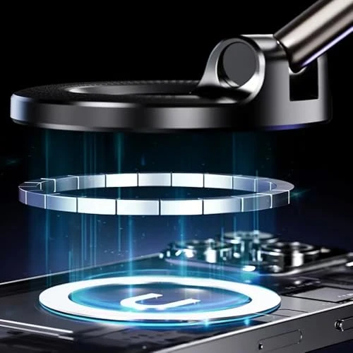 Çeşithane 360° Vakumlu Manyetik Telefon Tutucu – Katlanabilir, Magsafe iPhone Uyumlu, Araba, Spor Salonu, Ayna ve Pürüzsüz Yüzeyler için Güçlü Tutucu - 3