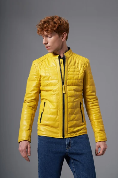 Bruno Sarı Deri Mont 111638 - 2