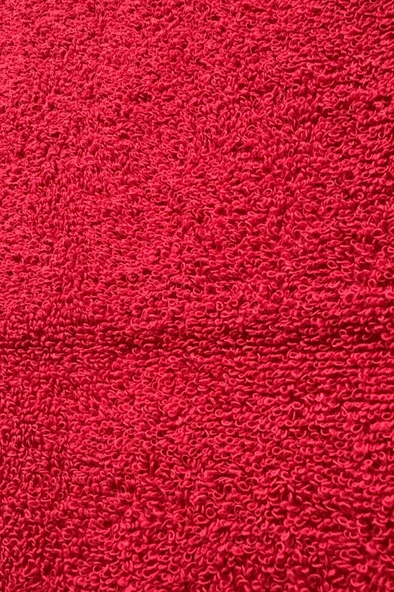 Kuaförler İçin Yüksek Emici A Kalite Baş Havlusu 90x50 cm Kırmızı - Resim 2