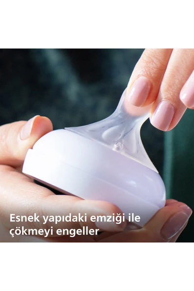 Philips Avent Doğal Tepkili 2li Biberon Emziği No5 6 Ay Scy965/02 - 4