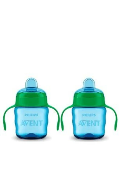 Philips Avent Erkek Çocuk Eğitici Damlatmaz Bardak 6 Ay 200 ml X 2 Adet - 1