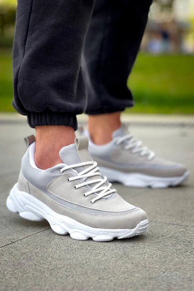 KB-707  Kuback Taş Süet Yüksek Taban Bağcıklı Günlük Erkek Ayakkabı ürün görseli