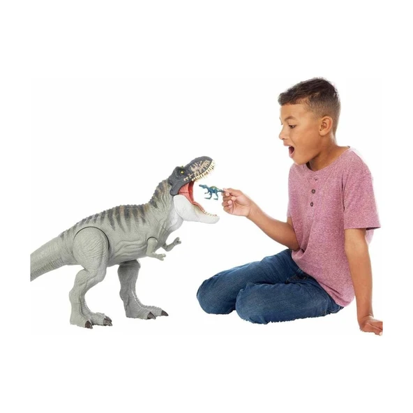 Jurassic World Rebirth Super Colossal Tyrannosaurus Rex JGB52 - Resim 2