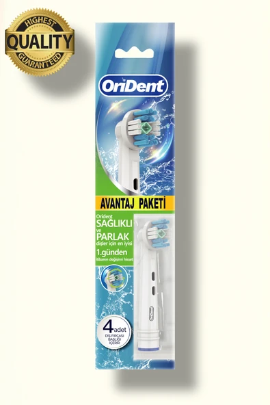 Orident Whitening Pro Oral B Uyumlu 8 Adet Yedek Başlık - Beyazlatma Teknolojisi & Premium Quality - Resim 3