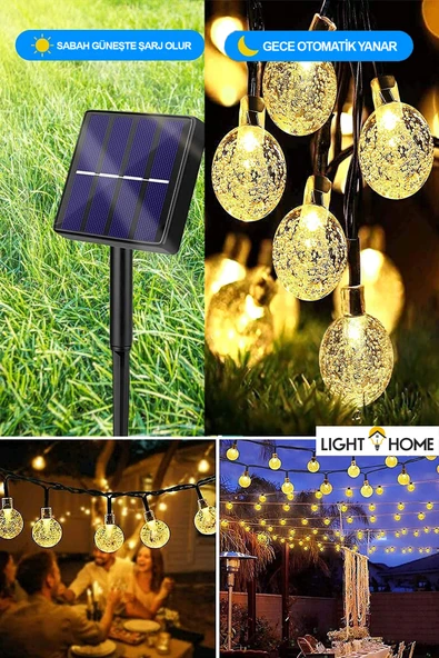 LightHome 50 Ledli Günışığı 7m Led Yılbaşı Ağaç Süsü Yılbaşı Çam Ağacı 50 Led Günışığı Sarı Renk Süs Paketi - Resim 6