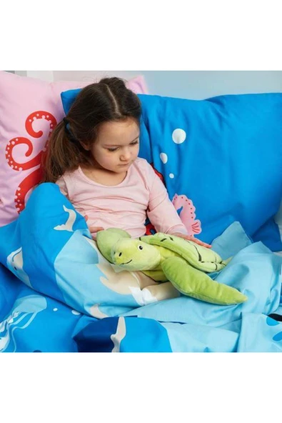 IKEA Peluş Kaplumbağa Yumuşak Oyuncak Yeşil, 44 Cm Çocuk Peluş Oyuncaklar - 6