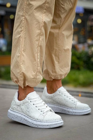 KB-X500  Kuback  Beyaz Silwer  Bağcıklı  Günlük Erkek  Ayakkabı ürün görseli