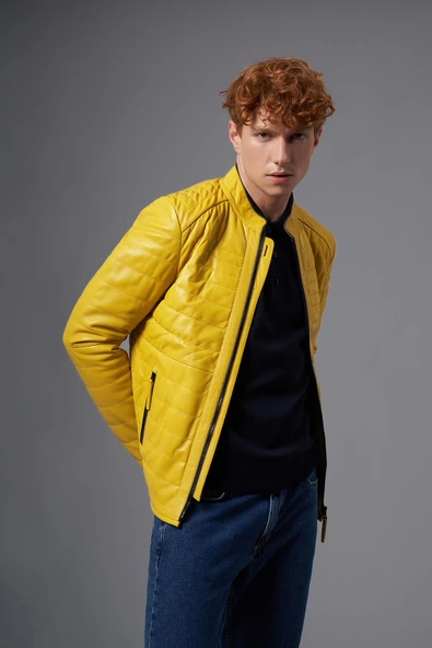 Bruno Sarı Deri Mont 111638