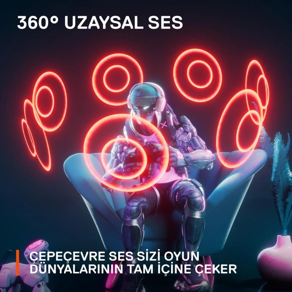 SteelSeries Arctis Nova 1P Beyaz Kablolu Kulak Üstü Oyuncu Kulaklığı - TESHİR - Resim 8