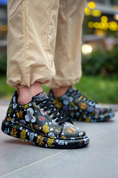 KB-X500  Kuback Siyah Boom  Bağcıklı  Günlük Erkek  Ayakkabı ürün görseli