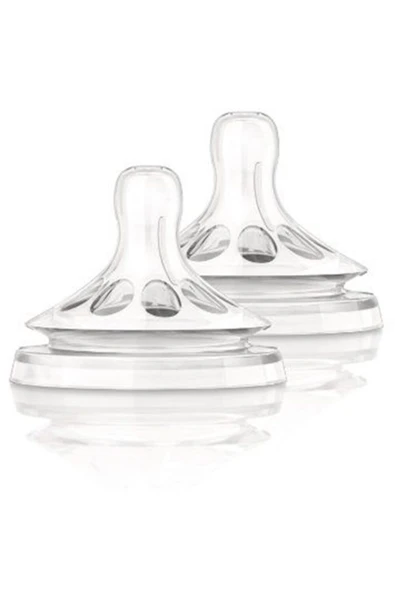 Philips Avent Philips  Natural Yavaş Akışlı Silikon Biberon Emziği 1m+ - 1