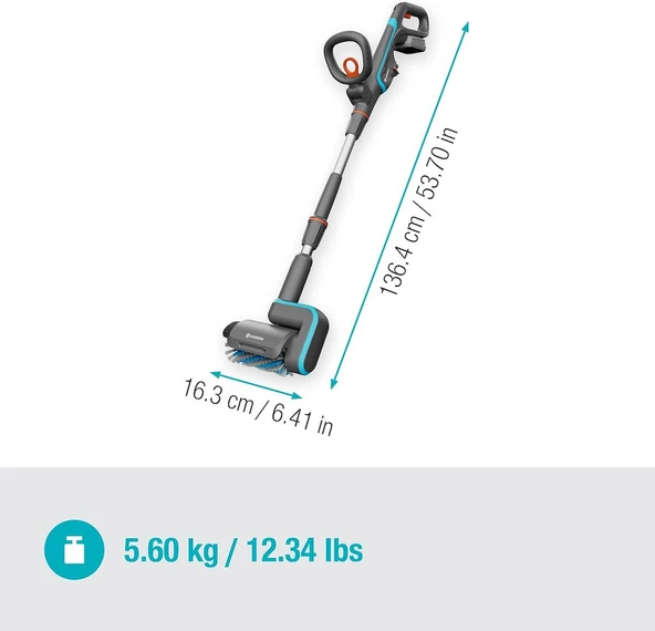 Gardena 14842 Akülü Çok Amaçlı Zemin Fırçası - Resim 3